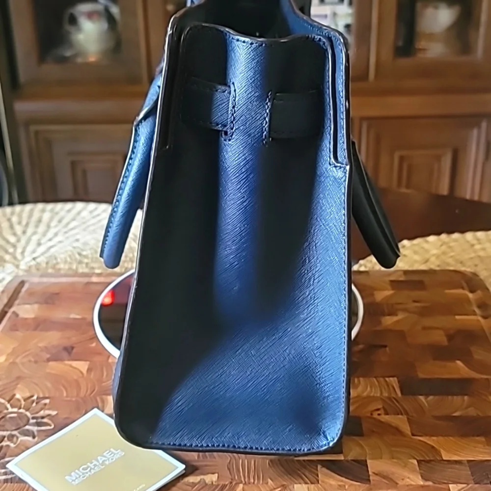 Michael Kors Navy Dillon Satchel - Picture 5 of 9